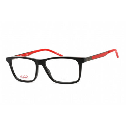Hugo Men's Eyeglasses - Black Rectangular Plastic Frame Clear Lens | HG 1140 0807 00 ,