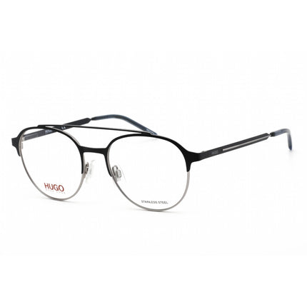 Hugo Men's Eyeglasses - Blue Ruthenium Stainless Steel Aviator Frame | HG 1156 0KU0 00 ,
