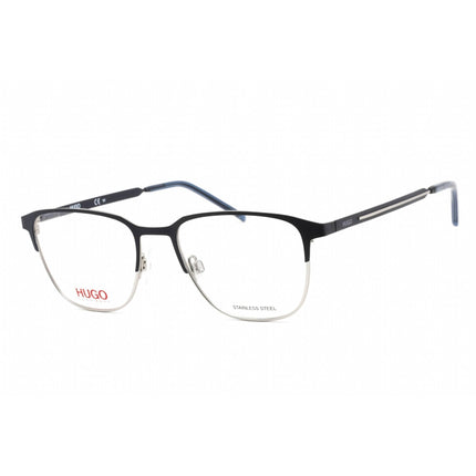 Hugo Men's Eyeglasses - Blue Ruthenium Stainless Steel Square Frame | HG 1155 0KU0 00 ,