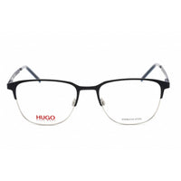 Hugo Men's Eyeglasses - Blue Ruthenium Stainless Steel Square Frame | HG 1155 0KU0 00 ,