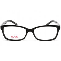 Hugo Men's Eyeglasses - Clear Demo Lens Black Red Acetate Frame | HG 1016 0OIT 00 ,