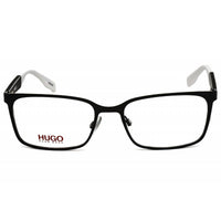 Hugo Men's Eyeglasses - Clear Demo Lens Black White Full Rim Frame | HG 0265 04NL 00 ,