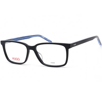 Hugo Men's Eyeglasses - Clear Demo Lens Black/Blue Acetate Frame | HG 1010 0PJP 00 ,