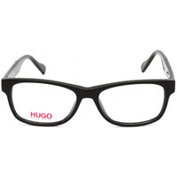 Hugo Men's Eyeglasses - Clear Lens Black Acetate Rectangular Frame | HG 0084 0807 00 ,