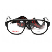 Hugo Men's Eyeglasses - Clear Lens Black Acetate Square Shape Frame | HG 1221 0807 00 ,