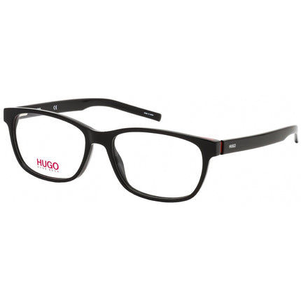 Hugo Men's Eyeglasses - Clear Lens Black Red Square Full Rim Frame | HG 1115 0OIT 00 ,
