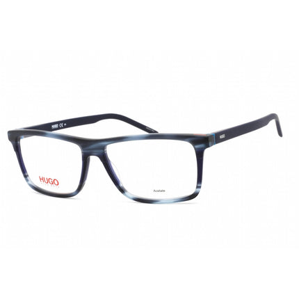 Hugo Men's Eyeglasses - Clear Lens Blue Horn Rectangular Frame | HG 1088 0HW8 00 ,