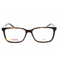 Hugo Men's Eyeglasses - Clear Lens Havana Acetate Rectangular Frame | HG 1010 0086 00 ,