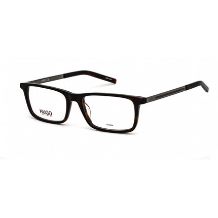 Hugo Men's Eyeglasses - Clear Lens Havana Acetate Rectangular Frame | HG 1116 0086 00 ,