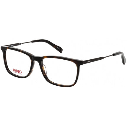 Hugo Men's Eyeglasses - Clear Lens Havana Acetate Square Frame | HG 0307 0086 00 ,