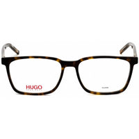 Hugo Men's Eyeglasses - Clear Lens Havana Plastic Rectangular Frame | HG1074 TBB 00 ,