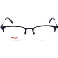 Hugo Men's Eyeglasses - Clear Lens Matte Blue Stainless Steel Frame | HG 0335 0FLL 00 ,
