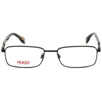 Hugo Men's Eyeglasses - Clear Lens Rectangular Matte Black Frame | HG 0332 0003 00 ,