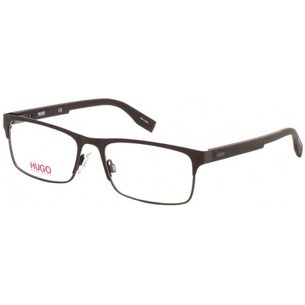 Hugo Men's Eyeglasses - Clear Lens Stainless Steel Full Rim Frame | HG 0293 04IN 00 ,