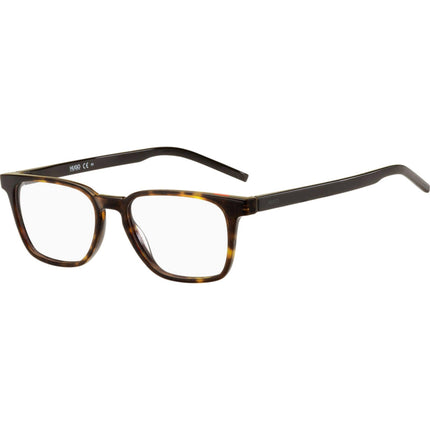 Hugo Men's Eyeglasses - Dark Havana/Matte Black Acetate Frame Demo Lens | HG 1130 86 ,