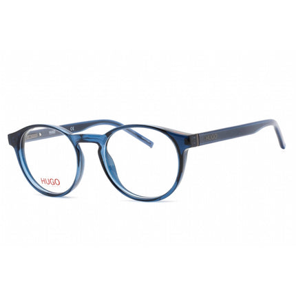 HUGO Men's Eyeglasses - Fixed Nose Pads Blue Plastic Round Frame | HG 1164 0PJP 00 ,