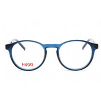 HUGO Men's Eyeglasses - Fixed Nose Pads Blue Plastic Round Frame | HG 1164 0PJP 00 ,