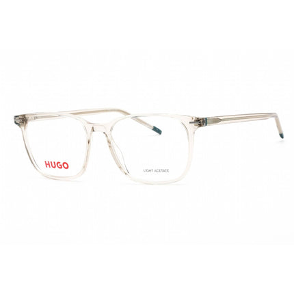 Hugo Men's Eyeglasses - Full Rim Beige Plastic Rectangular Frame | HG 1224 010A 00 ,