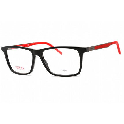 Hugo Men's Eyeglasses - Full Rim Black Acetate/Metal Rectangular | HG 1140 0807 00 ,