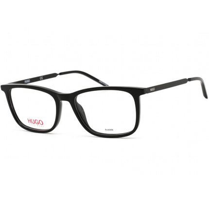 Hugo Men's Eyeglasses - Full Rim Black Rectangular Acetate Frame | HG 1018 0807 00 ,