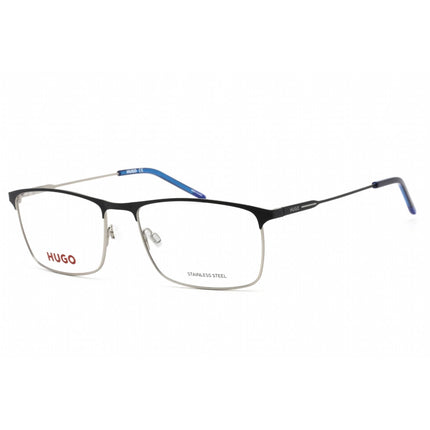 HUGO Men's Eyeglasses - Full Rim Blue Ruthenium Aviator Shape Frame | HG 1182 0KU0 00 ,