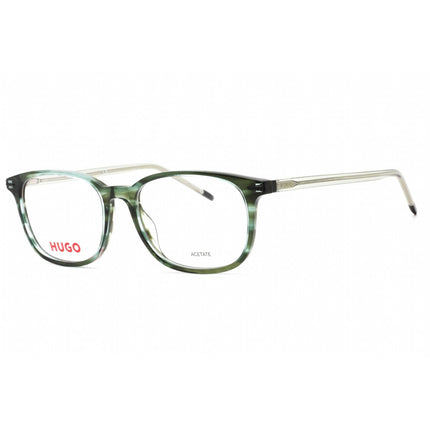 HUGO Men's Eyeglasses - Full Rim Green Horn Plastic Rectangular | HG 1171 06AK 00 ,