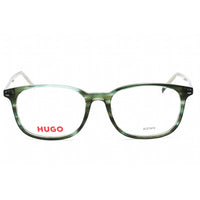 HUGO Men's Eyeglasses - Full Rim Green Horn Plastic Rectangular | HG 1171 06AK 00 ,