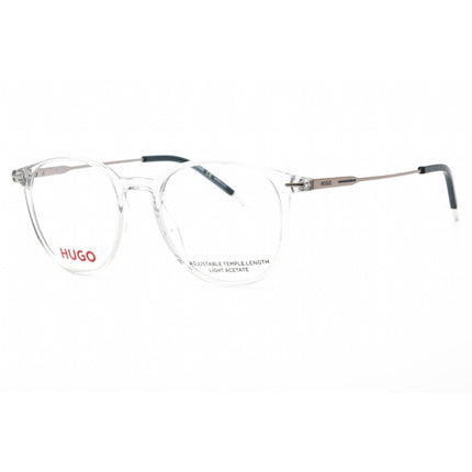 Hugo Men's Eyeglasses - Full Rim Grey Ruthenium Metal Round Frame | HG 1206 0D3X 00 ,