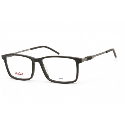 HUGO Men's Eyeglasses - Full Rim Grey Ruthenium Rectangular Frame | HG 1102 0IZH 00 ,