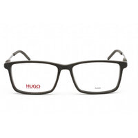 HUGO Men's Eyeglasses - Full Rim Grey Ruthenium Rectangular Frame | HG 1102 0IZH 00 ,