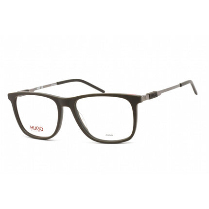Hugo Men's Eyeglasses - Full Rim Grey Ruthenium Rectangular Frame | HG 1153 0IZH 00 ,