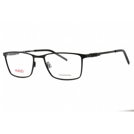 Hugo Men's Eyeglasses - Full Rim Matte Black Metal Rectangular Frame | HG 1104 0003 00 ,