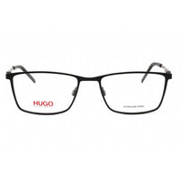 Hugo Men's Eyeglasses - Full Rim Matte Black Metal Rectangular Frame | HG 1104 0003 00 ,
