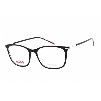 Hugo Men's Eyeglasses - Full Rim Rectangular Black Crystal Frame | HG 1278 07C5 00 ,