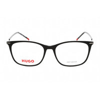 Hugo Men's Eyeglasses - Full Rim Rectangular Black Crystal Frame | HG 1278 07C5 00 ,