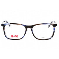 HUGO Men's Eyeglasses - Full Rim Striped Blue Rectangular Frame | HG 0307 AVS 00 ,