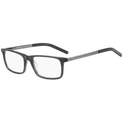Hugo Men's Eyeglasses - Grey Plastic Rectangular Frame Demo Lens | HUGO HG 1116 0KB7 ,