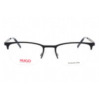 Hugo Men's Eyeglasses - Half Rim Matte Blue Metal Rectangular Frame | HG 1019 0FLL 00 ,