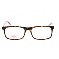 Hugo Men's Eyeglasses - Havana Crystal Acetate Rectangular Frame | HG 1004 0KRZ 00 ,
