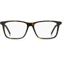 Hugo Men's Eyeglasses - Havana Plastic Rectangular Frame Demo Lens | HUGO HG 1140 086 ,