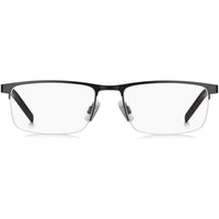 Hugo Men's Eyeglasses - Matt Black Half Rim Rectangular Frame | HUGO HG 1117 003 ,