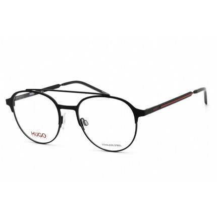 Hugo Men's Eyeglasses - Matte Black Stainless Steel Aviator Frame | HG 1156 0003 00 ,