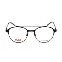 Hugo Men's Eyeglasses - Matte Black Stainless Steel Aviator Frame | HG 1156 0003 00 ,