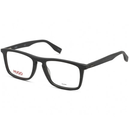 Hugo Men's Eyeglasses - Matte Grey Wood Rectangular Acetate Frame | HG 0322 02X8 00 ,