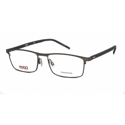 Hugo Men's Eyeglasses - Matte Ruthenium Rectangular Shape Frame | HG 1026 0R80 00 ,