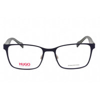 Hugo Men's Eyeglasses - Rectangular Blue/Grey Acetate/Metal Frame | HG 0183 04NZ 00 ,