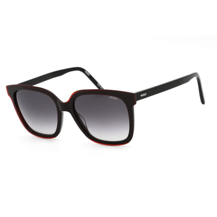Hugo Men's Sunglasses - Dark Grey Shaded Lens Black Red Frame | HG 1051/S 01T 90 ,