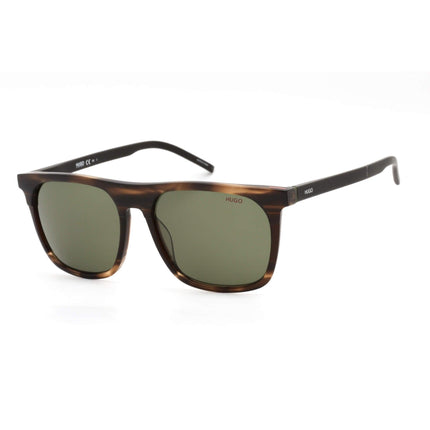 Hugo Men's Sunglasses - Green Lens Plastic Square Shape Frame | HG 1086/S 0BU0 QT ,