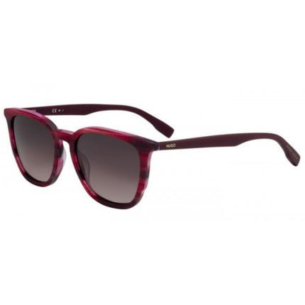 Hugo Men's Sunglasses - Plastic Frame Burgundy Gradient Lens | HUGO HG0300S 02OD/3X ,
