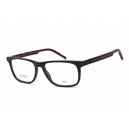 Hugo Unisex Eyeglasses - Full Rim Rectangular Black and Red Plastic | HG 1048 0BLX 00 ,